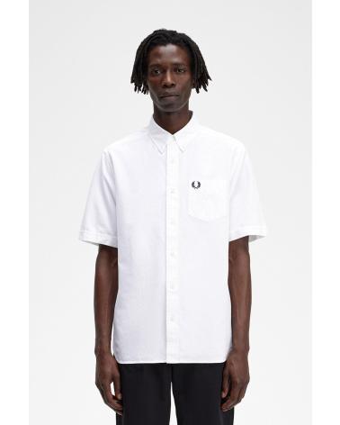 CAMICIA OXFORD FRED PERRY M5503 BIANCA BLANCO