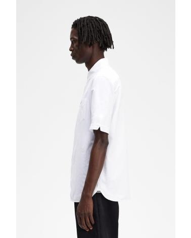 CAMICIA OXFORD FRED PERRY M5503 BIANCA BLANCO