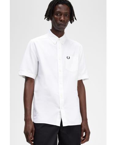 CAMICIA OXFORD FRED PERRY M5503 BIANCA BLANCO