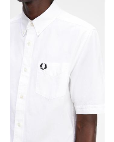 CAMICIA OXFORD FRED PERRY M5503 BIANCA BLANCO