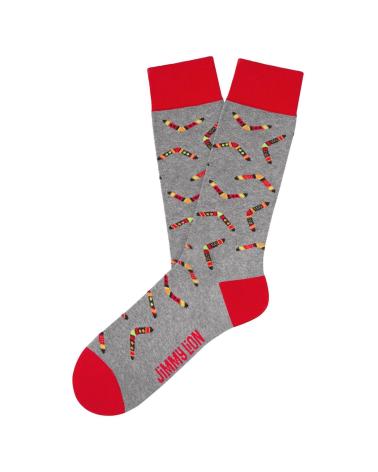 MEIAS JIMMY LION BOOMERANG CINZENTAS GRIS