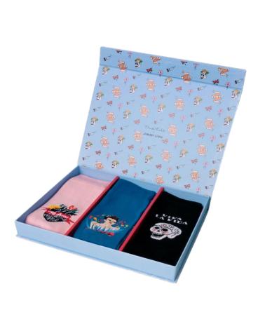 PACK MEIAS JIMMY LION FRIDA AZUIS AZUL