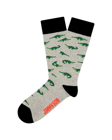 JIMMY LION SOCKEN KROKODILE GRAU GRIS