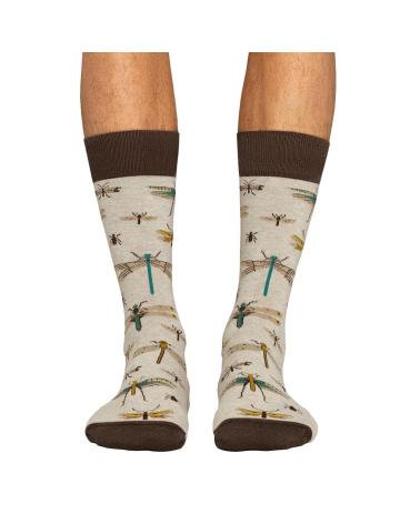 JIMMY LION 'INSECTS' SOCKEN BRAUN MARRóN
