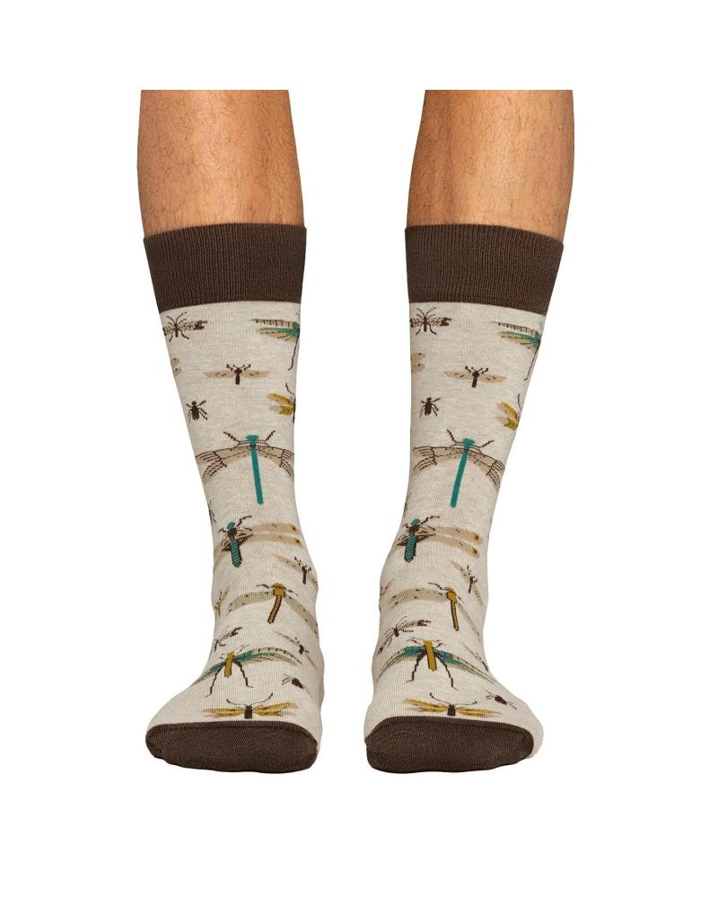 JIMMY LION 'INSECTS' SOCKEN BRAUN MARRóN