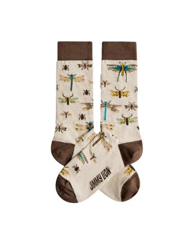 JIMMY LION 'INSECTS' SOCKEN BRAUN MARRóN