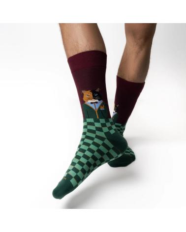 JIMMY LION CALCETINES EN COLOR PARA HOMBRE VERDE