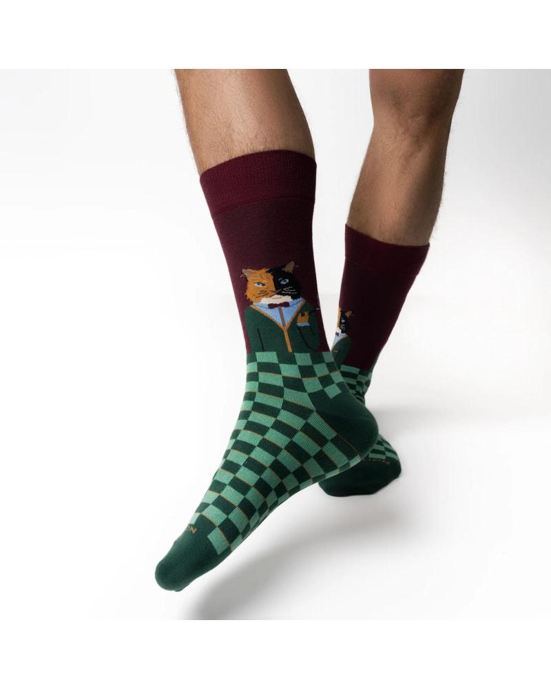 JIMMY LION CALCETINES EN COLOR PARA HOMBRE VERDE JIMMY LION CALCETINES EN COLOR PARA HOMBRE VERDE