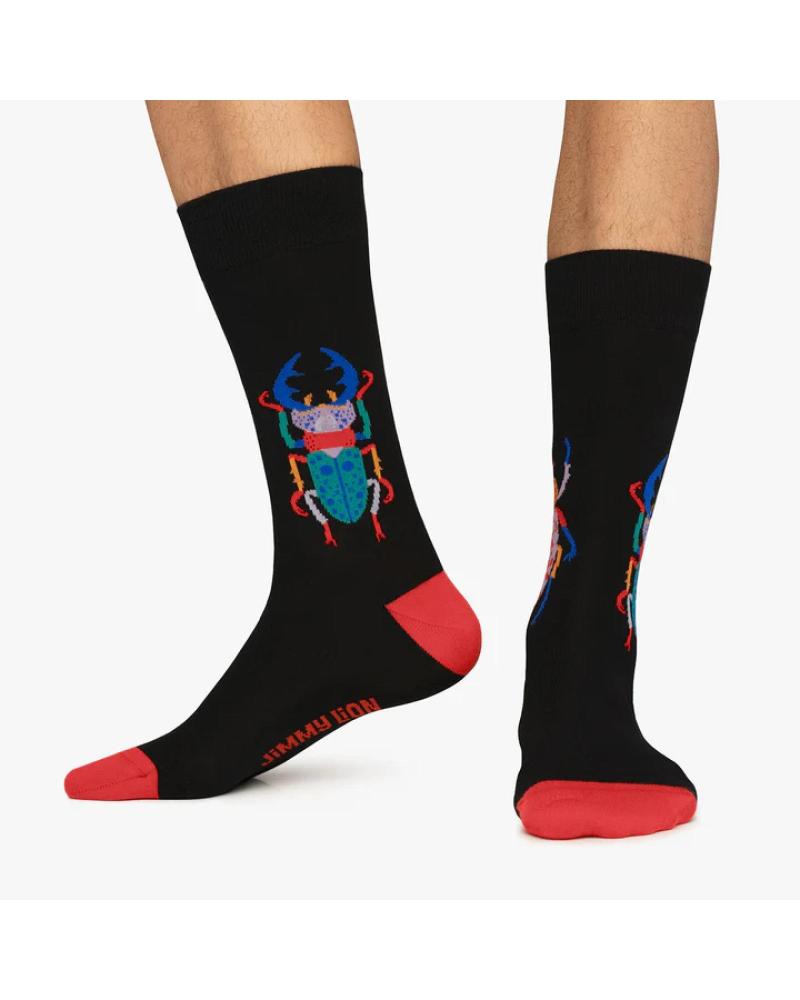 JIMMY LION BEETLES SOCKEN SCHWARZ NEGRO