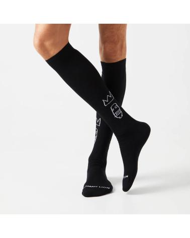 CHAUSSETTES HAUTES JIMMY LION BASQUIAT NOIRES NEGRO