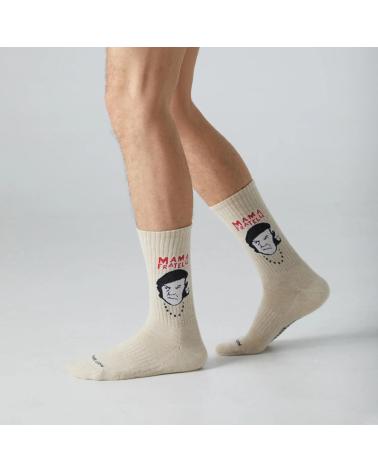 JIMMY LION CALZINI GOONIES MEZZA GAMBA BEIGE BEIGE