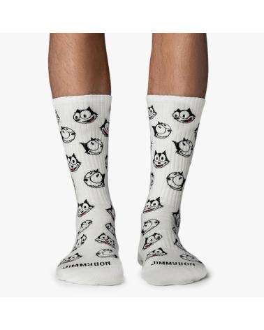 JIMMY LION CALCETINES BLANCOS CON ESTAMPADO DIVERTIDO BLANCO