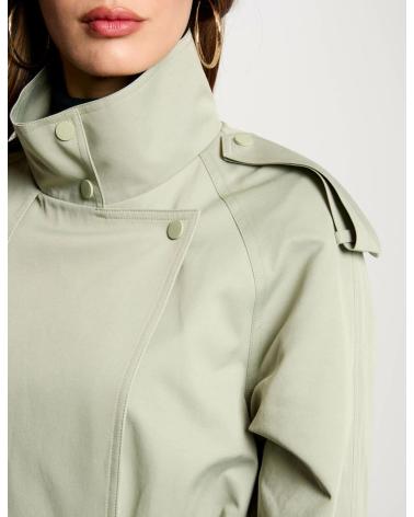 MORGAN 251-GLINE GREEN TRENCH COAT GREEN