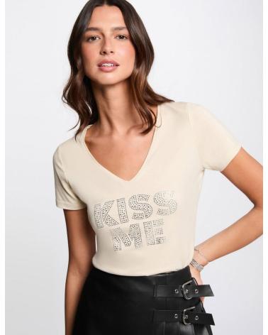 Home-MORGAN-CAMISETA-MANGA-CORTA-251-DBISOU-BEIGE