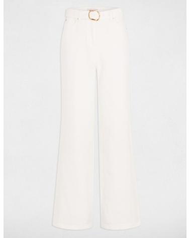 MORGAN WIDE LEG JEANS 251-PDUNO WHITE BLANCO