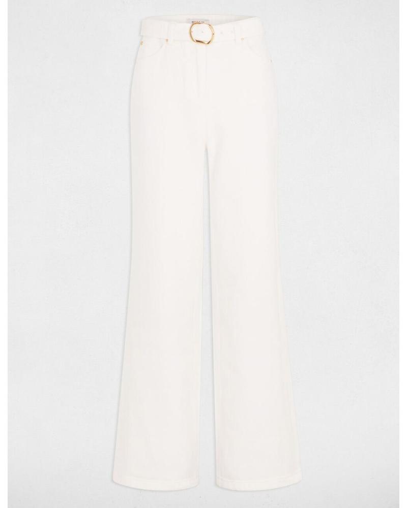 MORGAN WIDE LEG JEANS 251-PDUNO WHITE BLANCO