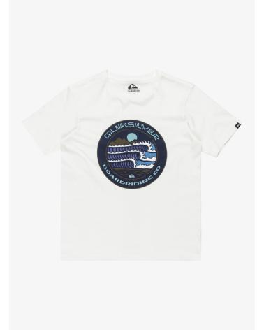 T-SHIRT DE MANGA CURTA QUIKSILVER EQBZT04836 BRANCA PARA MENINO BLANCO