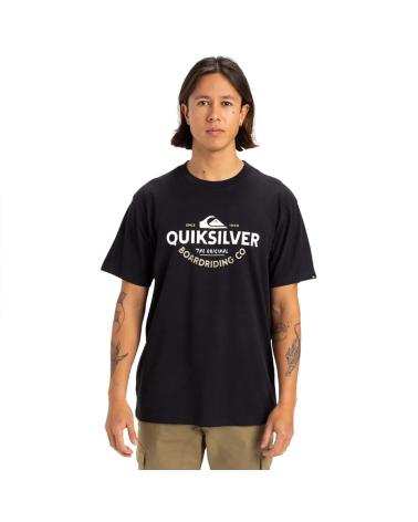 QUIKSILVER TYPED OUT EQYZT08064 KURZARM-T-SHIRT SCHWARZ BLACK