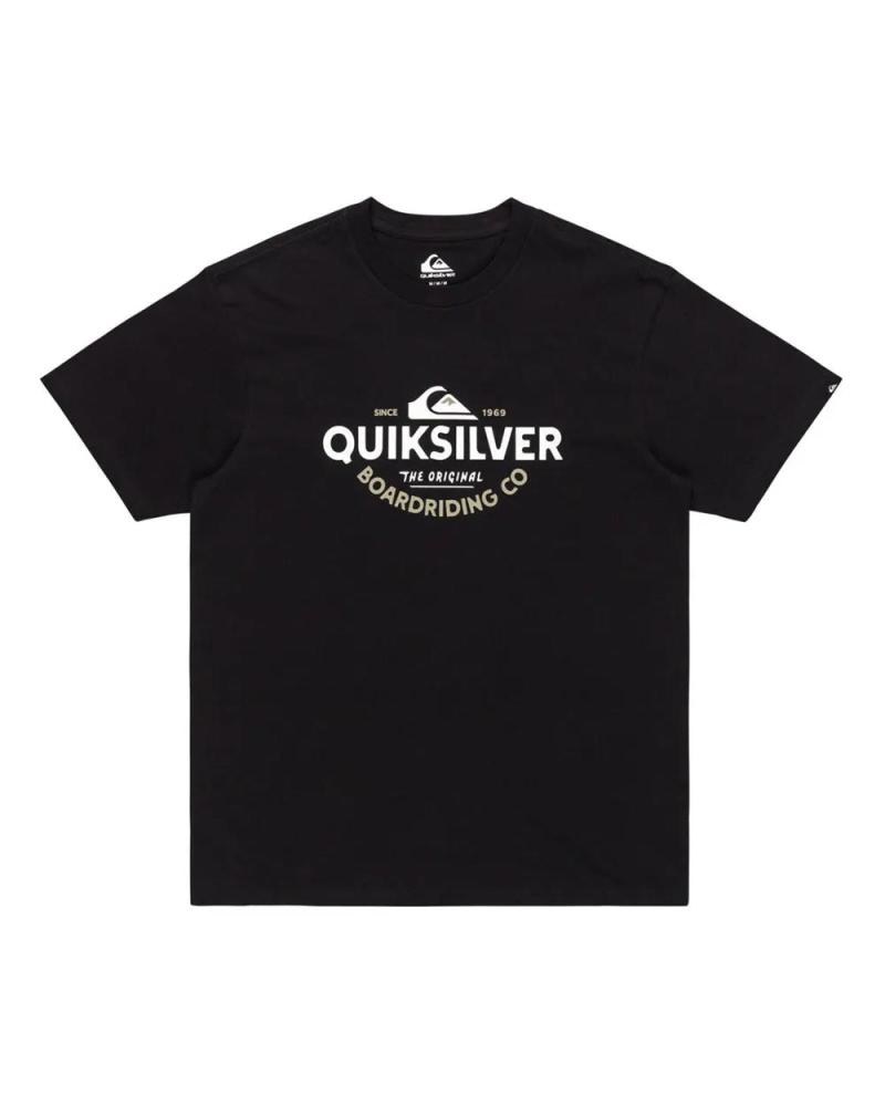 QUIKSILVER TYPED OUT EQYZT08064 KURZARM-T-SHIRT SCHWARZ BLACK