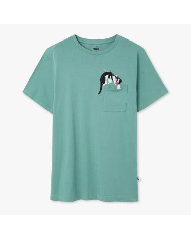 T-SHIRT UNISSEX JIMMY LION SILVESTER SAGE GREEN GREEN