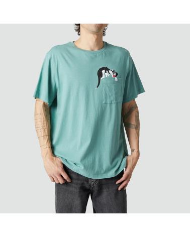 T-SHIRT UNISSEX JIMMY LION SILVESTER SAGE GREEN GREEN