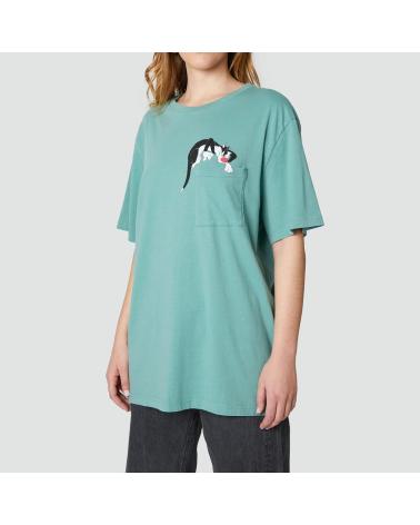 T-SHIRT UNISSEX JIMMY LION SILVESTER SAGE GREEN GREEN