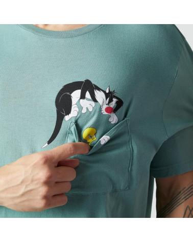 T-SHIRT UNISSEX JIMMY LION SILVESTER SAGE GREEN GREEN