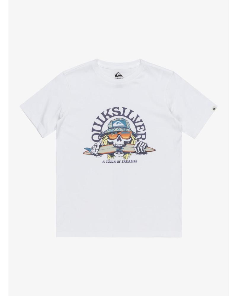 T-SHIRT QUIKSILVER EQBZT04850 MANGA CURTA BRANCO BLANCO