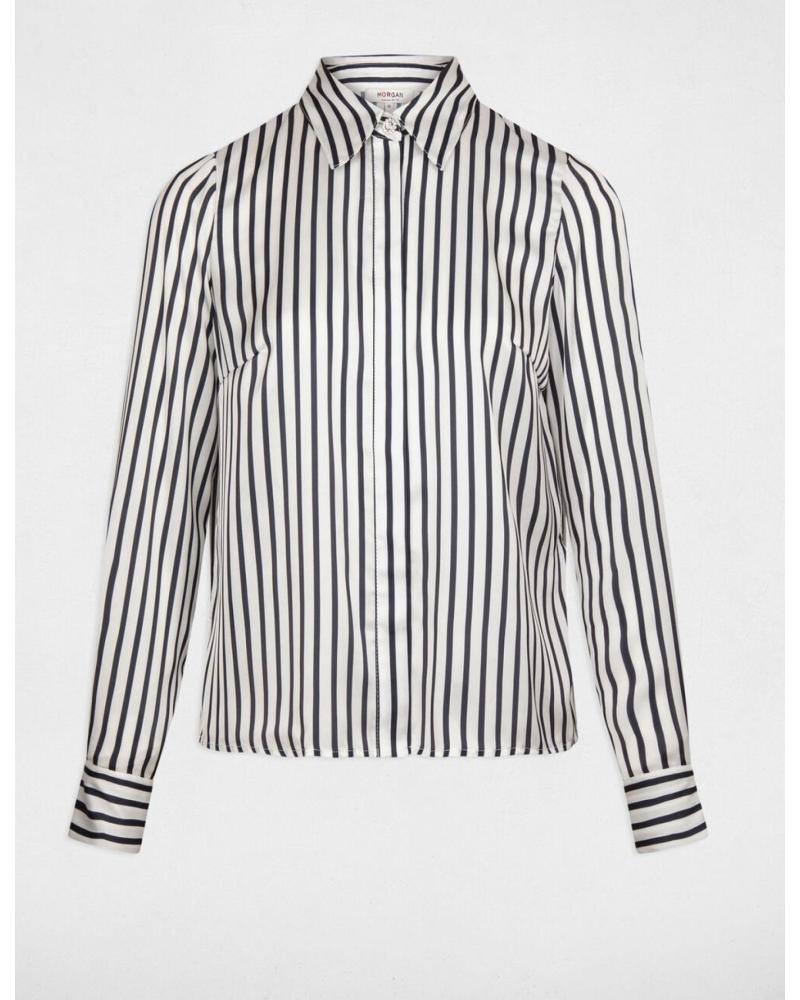 MORGAN CAMICIA A MANICHE LUNGHE A RIGHE MODELLO CHICHI 241 A RAYAS