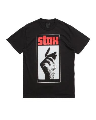 HUF STAX SNAP TEE BLACK MULTICOLOR MULTICOLOR