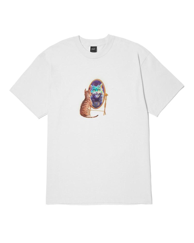 HUF MIRROR TEE T-SHIRT WHITE MULTICOLOR MULTICOLOR