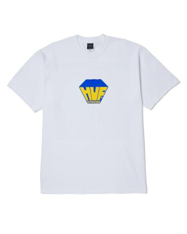 HUF CAMISETA BIG BLOCK TEE BLANCA MULTICOLOR MULTICOLOR