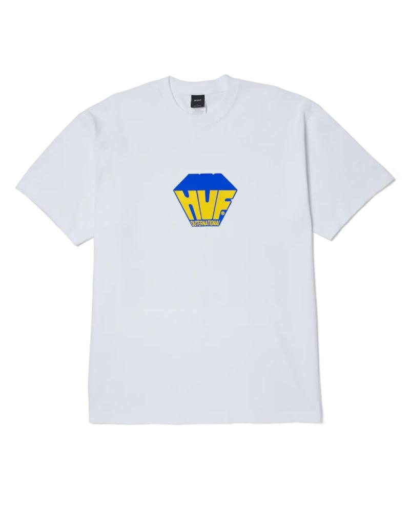 HUF CAMISETA BIG BLOCK TEE BLANCA MULTICOLOR MULTICOLOR