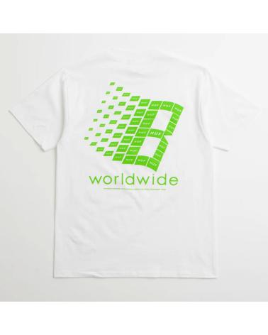 HUF X BRONZE TEE BLANCA CON GRÁFICO VERDE MULTICOLOR