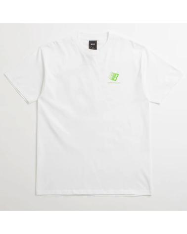 HUF X BRONZE TEE BLANCA CON GRÁFICO VERDE MULTICOLOR
