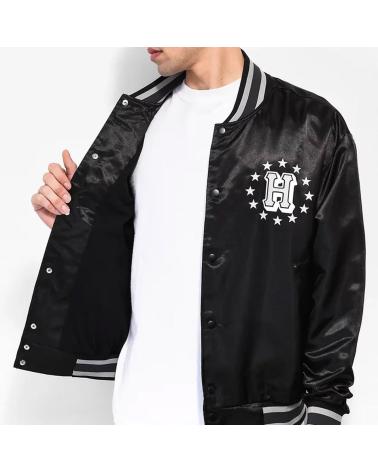 CHAQUETA HUF GALACTIC STACK BASEBALL NEGRA MULTICOLOR MULTICOLOR