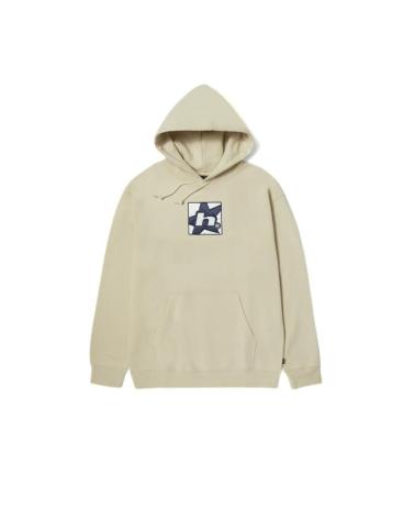 HUF H STAR PULLOVER HOODIE GRIGIO STON CON LOGO GRAFICO MULTICOLOR