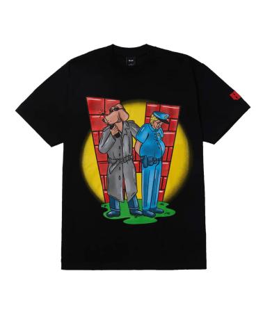 HUF CAMISETA UNLAWFUL NEGRA MULTICOLOR MULTICOLOR