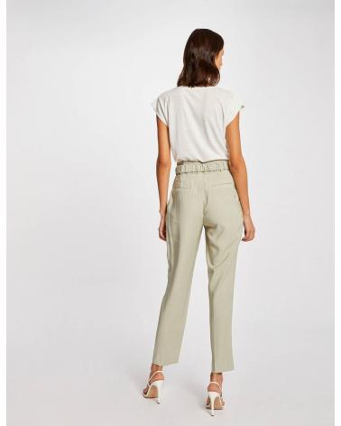 Accueil-MORGAN-CAMISETA-MANGA-CORTA-CON-ESCOTE-EN-V-MARFIL-MUJER-221-DAME-BLANCO