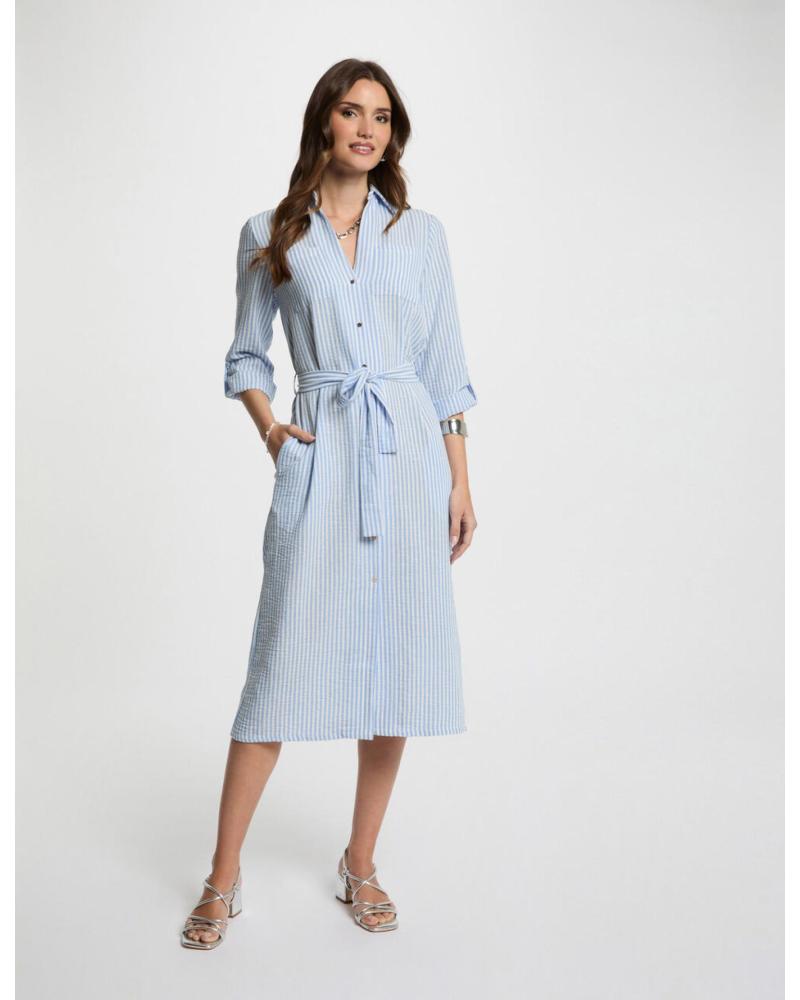 Inicio-MORGAN-VESTIDO-RECTO-CON-RAYAS-MUJER-251-RCIL-AZUL