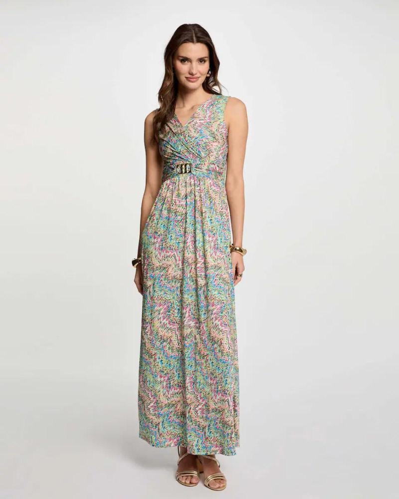 MORGAN VESTIDO LARGO MULTICOLOR 251-RPOPPA MULTICOLOR