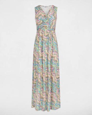 MORGAN VESTIDO LARGO MULTICOLOR 251-RPOPPA MULTICOLOR