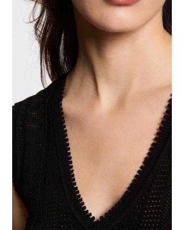 Inicio-MORGAN-JERSEY-CALADO-SIN-MANGAS-MUJER-242-MUSHU-NEGRO