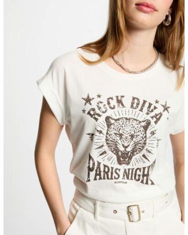 Startseite-MORGAN-CAMISETA-CON-MENSAJE-251-DIVA-BLANCO