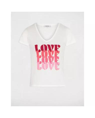 MORGAN CAMISETA BLANCA 'D'AMOUR' DE MANGA CORTA 251-DAMOUR BLANCO