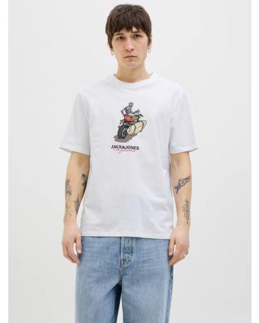 T-SHIRT IMPRIMÉ JACK & JONES 12276247 BLANC BLANCO