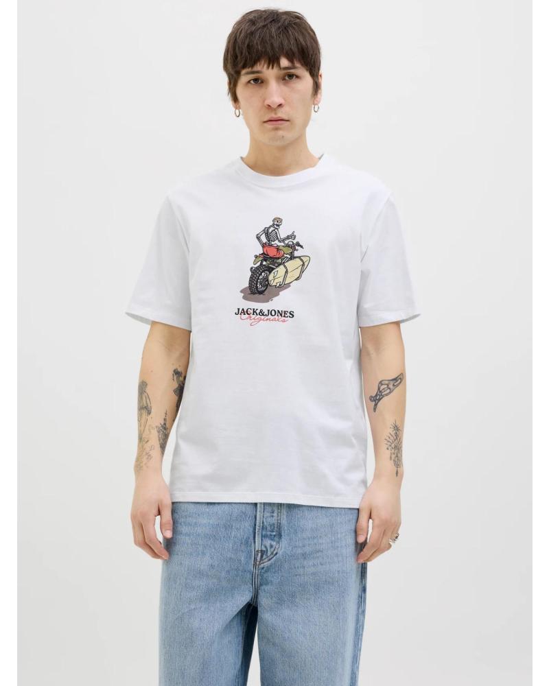 T-SHIRT IMPRIMÉ JACK & JONES 12276247 BLANC BLANCO