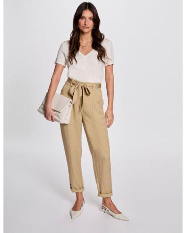 MORGAN PANTALÓN RECTO 251-PAVIK BEIGE BEIGE