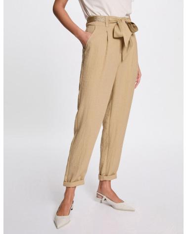 MORGAN PANTALÓN RECTO 251-PAVIK BEIGE BEIGE
