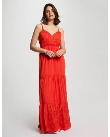 Início-MORGAN-VESTIDO-LARGO-BORDADO-242-ROUBI-ROJO